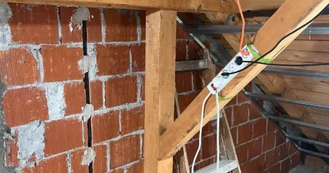 Izvlačenje nove elektroinstalacije u potkrovlju - 5